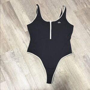 ALO Yoga Black and White One-Piece